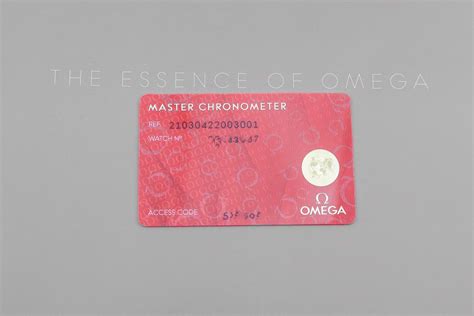 omega warranty card